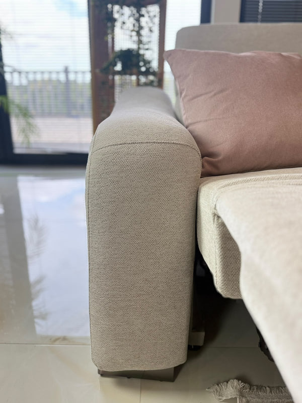 Ohio Electric Recliner Sofa Beige Large Corner - XShowhome Limited - Xshowhome