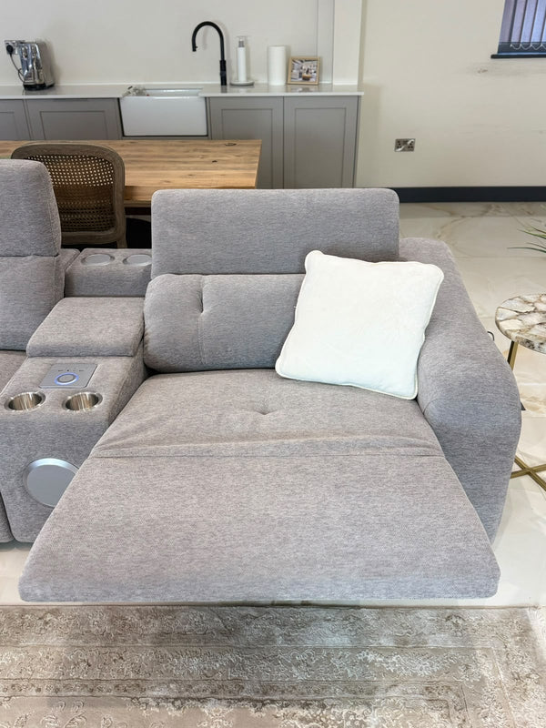 Ohio Electric Recliner Sofa Grey Large Corner - XShowhome Limited - Xshowhome