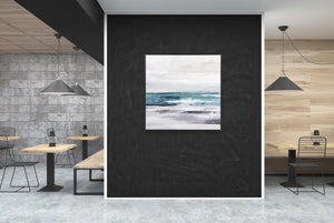 Oil on Canvas 02 Framed Abstract Print 100 x 100cm - XShowhome Limited - Harvard Designs