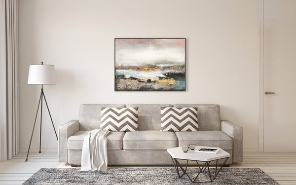 Oil on Canvas 05 Framed Abstract Painting 90 x 120cm - XShowhome Limited - Harvard Designs