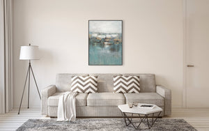 Oil on Canvas 06 Framed Abstract Painting 90 x 120cm - XShowhome Limited - Harvard Designs