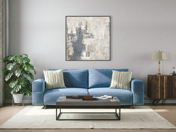 Oil on Canvas 07 Framed Abstract Painting 100 x 100cm - XShowhome Limited - Harvard Designs