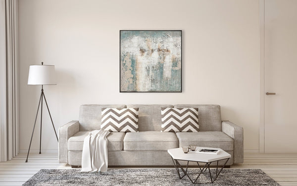 Oil on Canvas 08 Framed Abstract Painting 100 x 100cm - XShowhome Limited - Harvard Designs