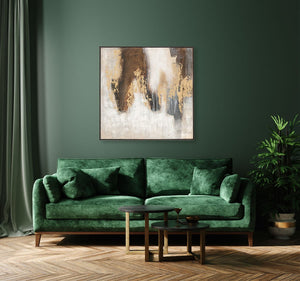 Oil on Canvas 09 Framed Abstract Painting 100 x 100cm - XShowhome Limited - Harvard Designs