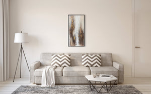 Oil on Canvas 16 Framed Abstract Painting 50 x 100cm - XShowhome Limited - Harvard Designs