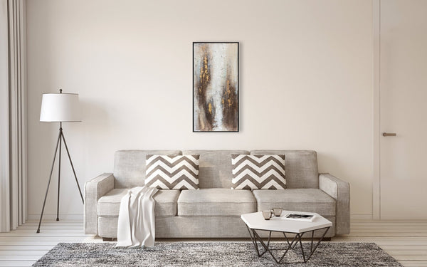Oil on Canvas 16 Framed Abstract Painting 50 x 100cm - XShowhome Limited - Harvard Designs