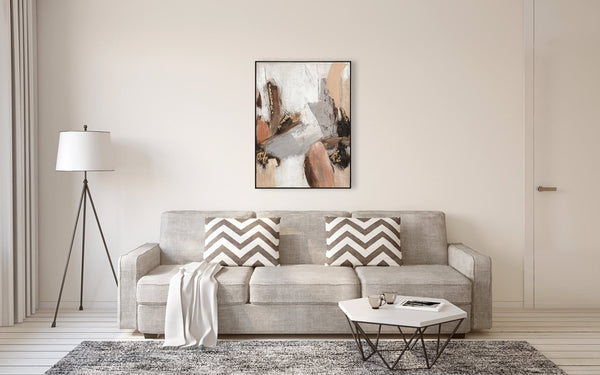 Oil on Canvas 21 Framed Abstract Painting 90 x 120cm - XShowhome Limited - Harvard Designs