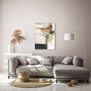 Oil on Canvas 26 Framed Abstract Painting 90 x 120cm - XShowhome Limited - Harvard Designs