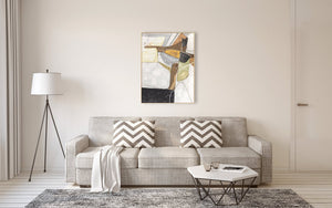Oil on Canvas 26 Framed Abstract Painting 90 x 120cm - XShowhome Limited - Harvard Designs