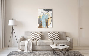 Oil on Canvas 27 Framed Abstract Painting 90 x 120cm - XShowhome Limited - Harvard Designs