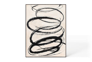 Oil on Canvas 76 Framed Abstract Painting 90 x 120cm - XShowhome Limited - Harvard Designs