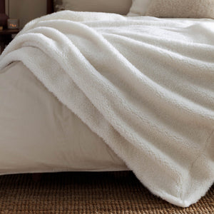 Olann 130x180 Throw Ecru - Canwell Interiors Limited - Riva