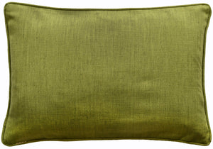 Olive Printed Lines with Velvet App 35x50 - Canwell Interiors Limited - Malini