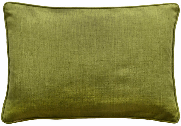 Olive Printed Lines with Velvet App 35x50 - Canwell Interiors Limited - Malini