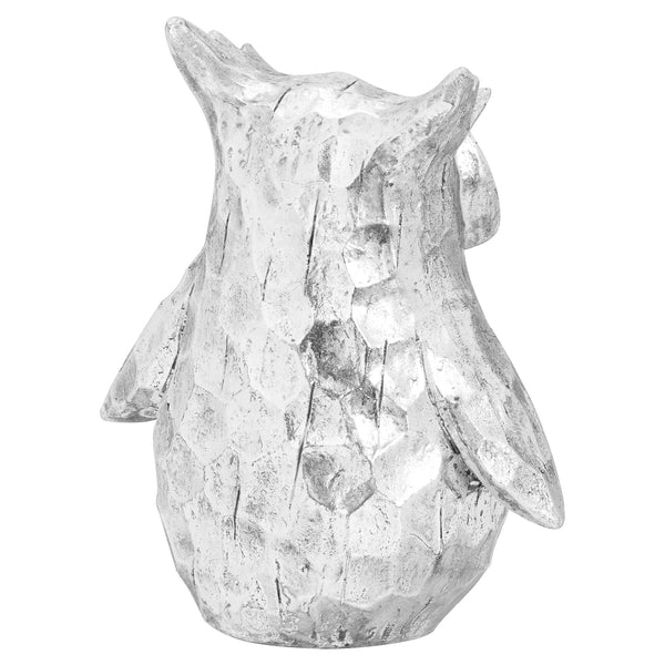 Olive the Large Silver Ceramic Owl - Canwell Interiors Limited - Hills
