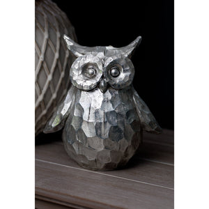 Olive the Large Silver Ceramic Owl - Canwell Interiors Limited - Hills