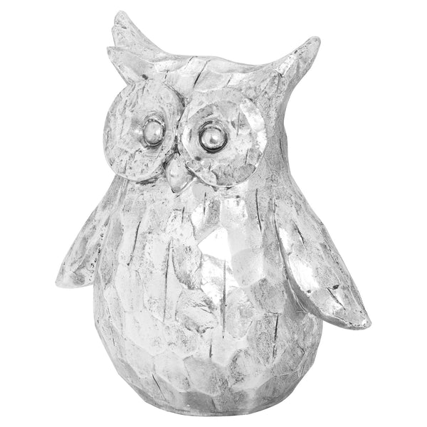Olive the Large Silver Ceramic Owl - Canwell Interiors Limited - Hills