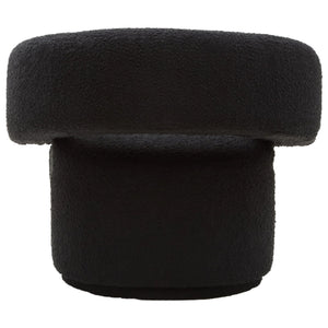 Oliveto Black Boucle Curved Swivel Armchair - XShowhome Limited - Xshowhome