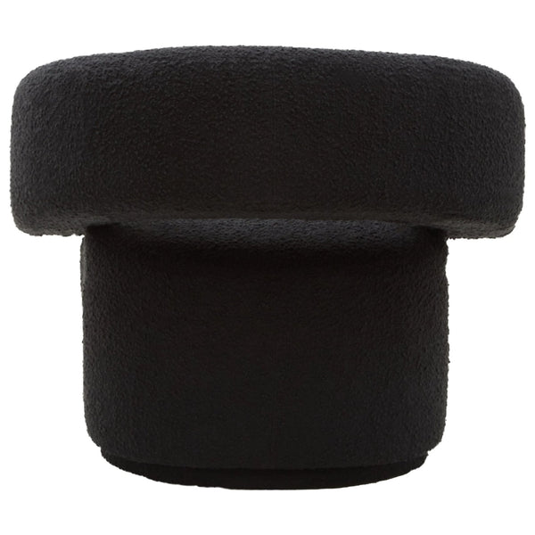 Oliveto Black Boucle Curved Swivel Armchair - XShowhome Limited - Xshowhome