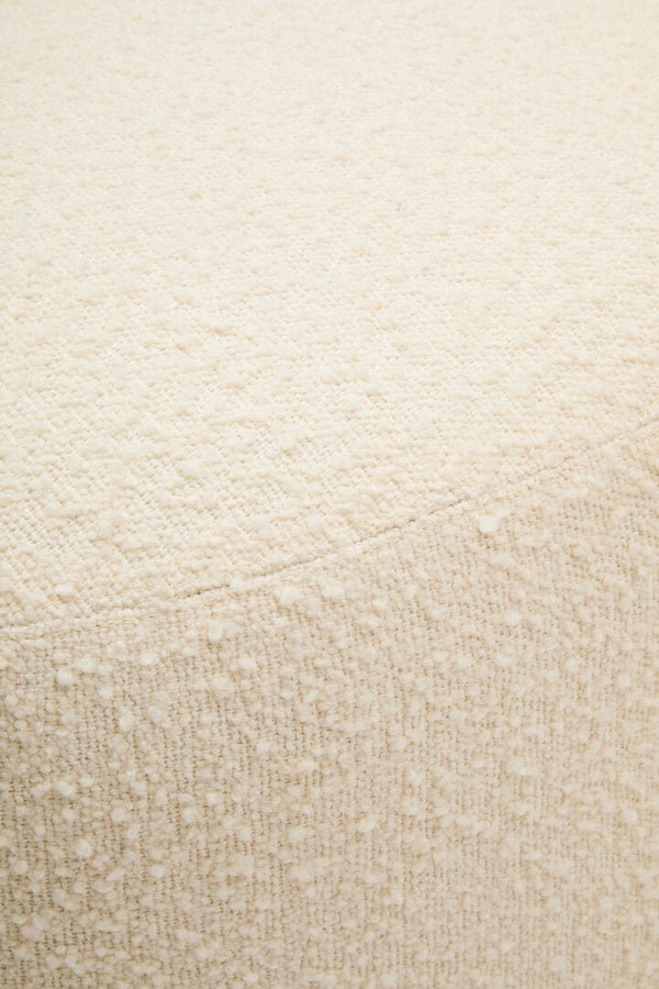 Oliveto Ivory Boucle Curved Swivel Armchair - Canwell Interiors Limited - Xshowhome