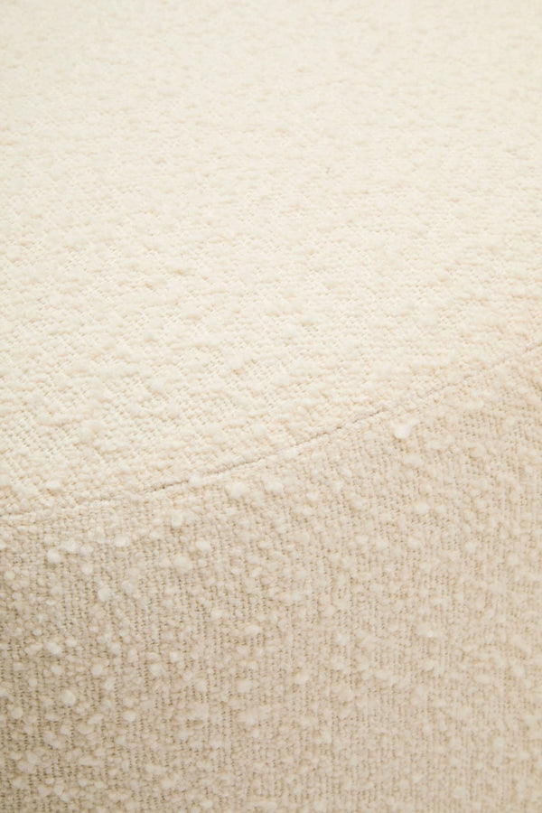 Oliveto Ivory Boucle Curved Swivel Armchair - XShowhome Limited - Xshowhome