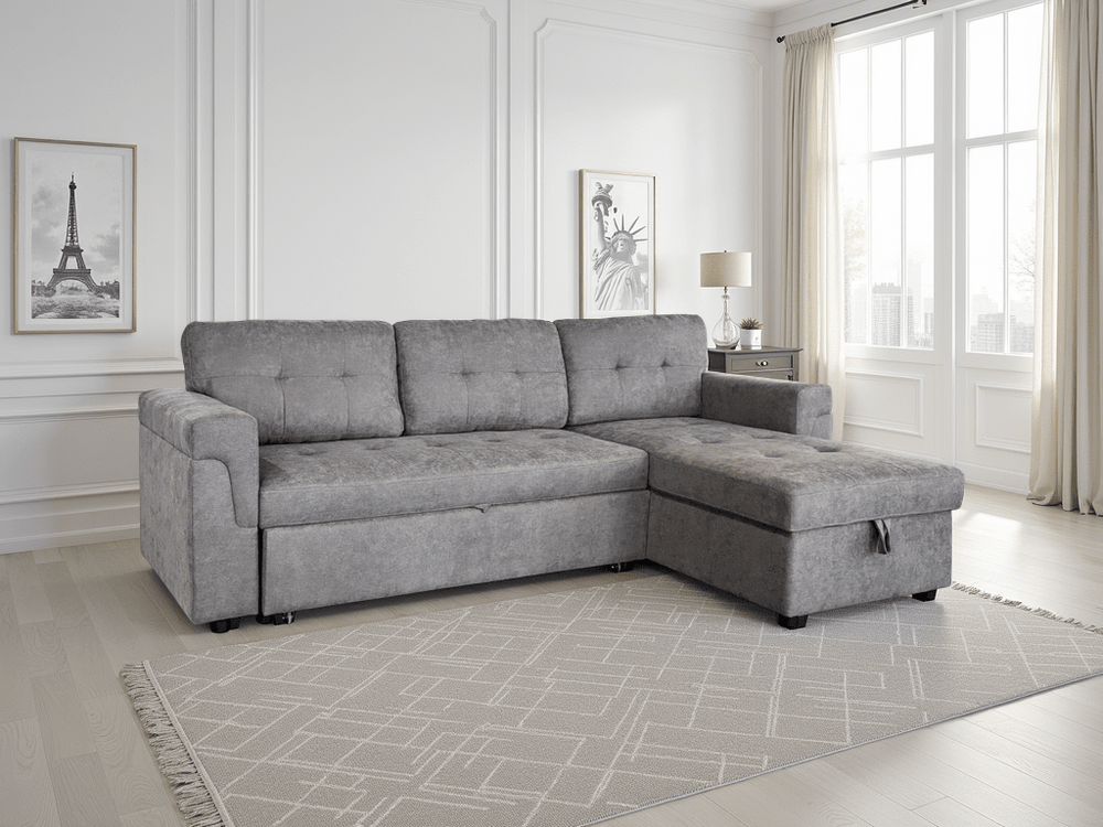 Omniya Sofabed Grey Universal Corner - XShowhome Limited - Xshowhome