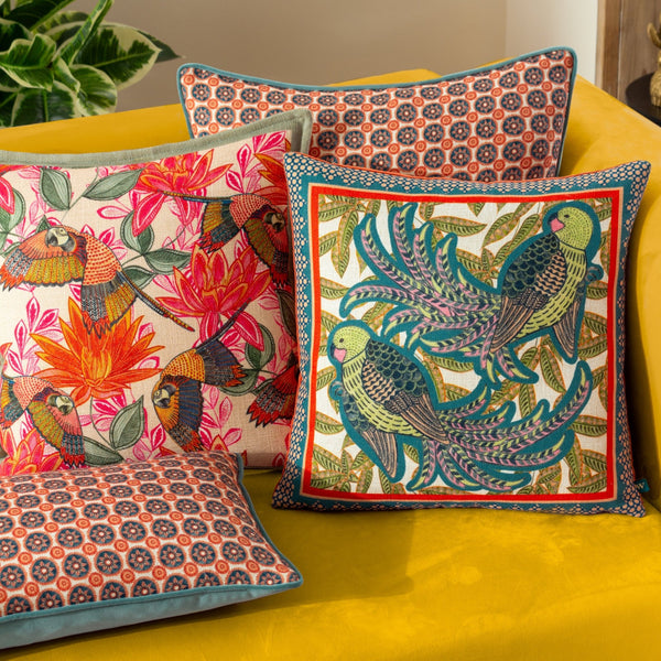 Onika 30x50 Feather Filled Cushion Blue - Canwell Interiors Limited - Riva
