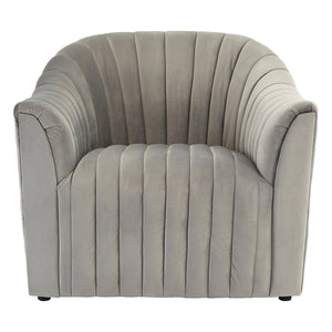 Opel Grey Velvet Armchair - Canwell Interiors Limited - Xshowhome
