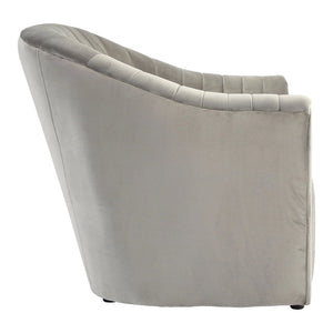 Opel Grey Velvet Armchair - XShowhome Limited - Xshowhome