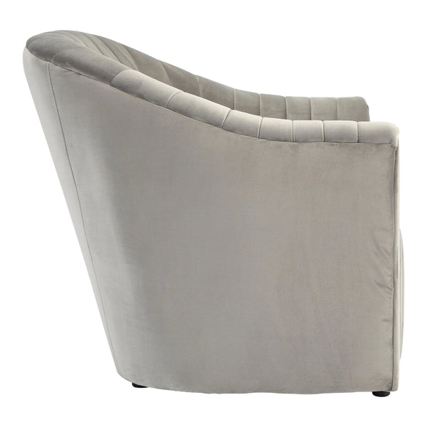 Opel Grey Velvet Armchair - XShowhome Limited - Xshowhome