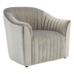 Opel Grey Velvet Armchair - XShowhome Limited - Xshowhome