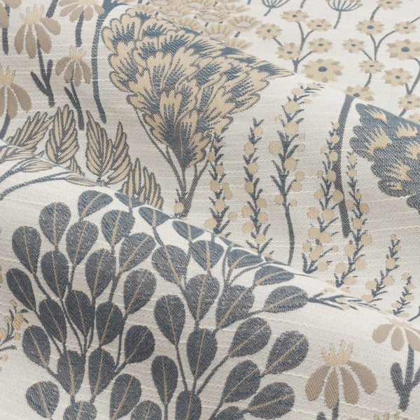 Ophelia 117x182 Pencil Pleat Curtains Wedgewood - Canwell Interiors Limited - Riva