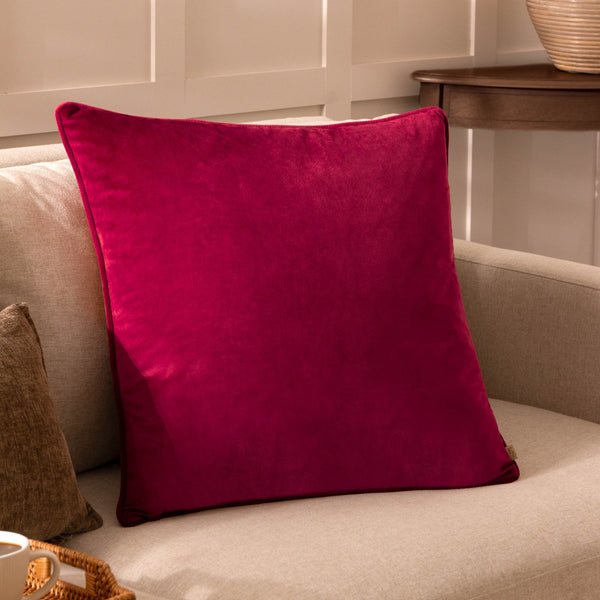 Opulence 55x55 Feather Filled Cushion Scarlet - XShowhome Limited - Riva