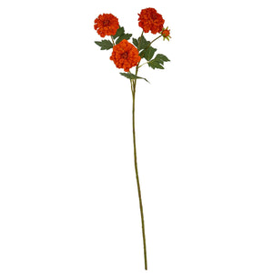 Orange African Marigold Large Spray - Canwell Interiors Limited - Hills