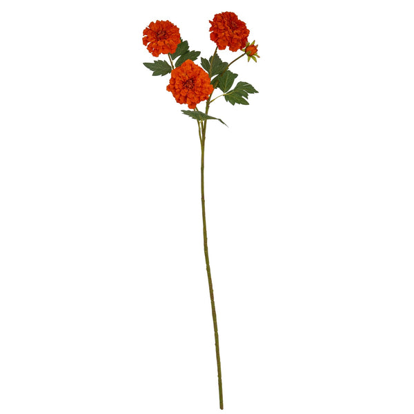 Orange African Marigold Large Spray - Canwell Interiors Limited - Hills