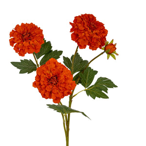 Orange African Marigold Large Spray - Canwell Interiors Limited - Hills