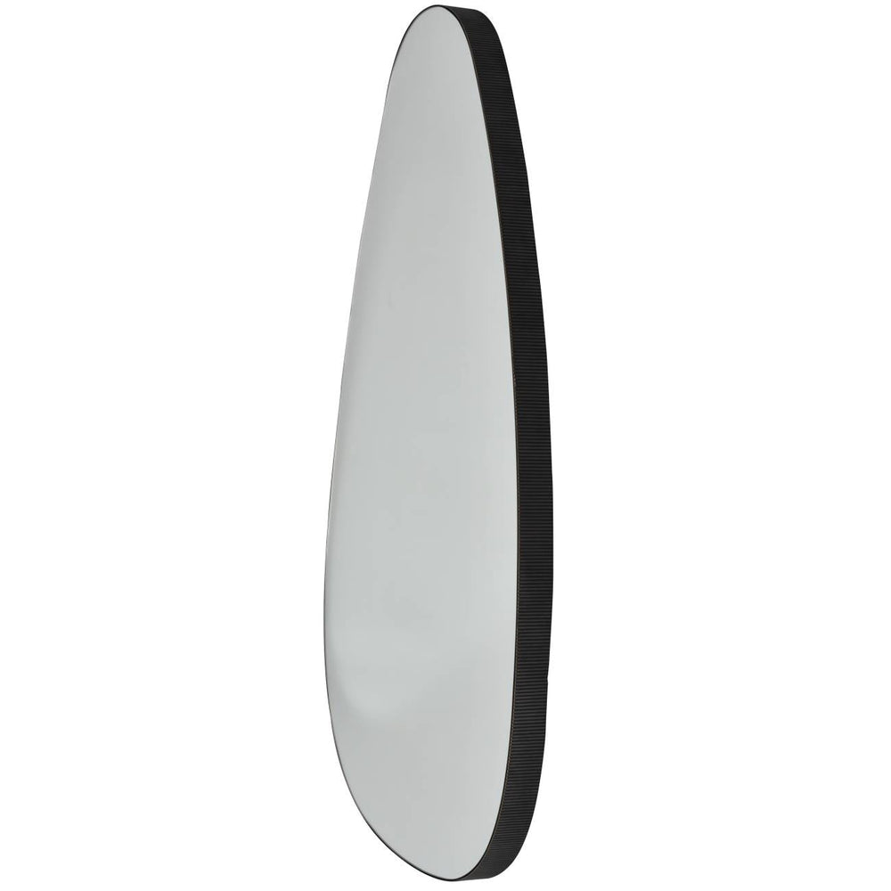 Organic Oversized Metal Framed Mirror Oak Wood Finish 150x86cm - XShowhome Limited - Libra