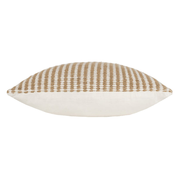 Organik Stripe 45x45 Feather Filled Cushion Natural - Canwell Interiors Limited - Riva