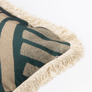 Oromo 45x45 Feather Filled Cushion Green - Canwell Interiors Limited - Riva