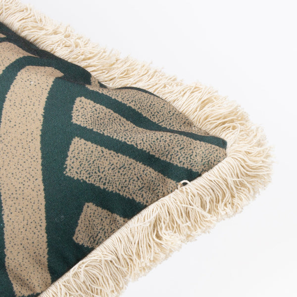 Oromo 45x45 Feather Filled Cushion Green - Canwell Interiors Limited - Riva