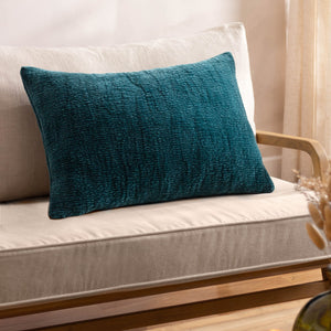 Osaka 40x60 Feather Filled Cushion Petrol - Canwell Interiors Limited - Riva