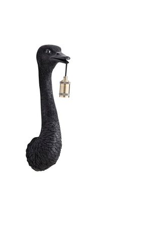 OSTRICH Wall Light — Matt Black - Canwell Interiors Limited - Light & Living