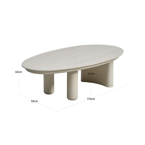 Outdoor Coffee Table Vêndome Beige - XShowhome Limited - Richmond