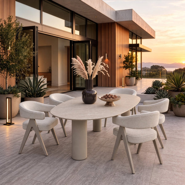 Outdoor Dining Table Jabali Beige - XShowhome Limited - Richmond