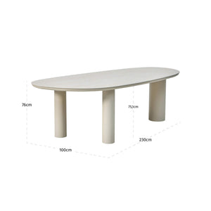 Outdoor Dining Table Jabali Beige - XShowhome Limited - Richmond
