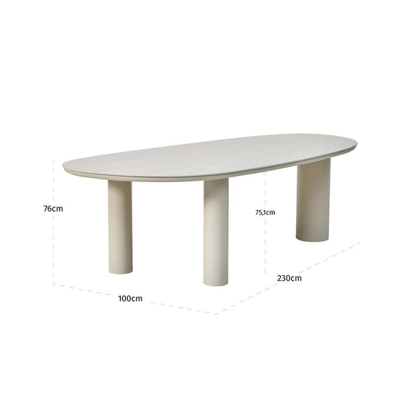 Outdoor Dining Table Jabali Beige - XShowhome Limited - Richmond