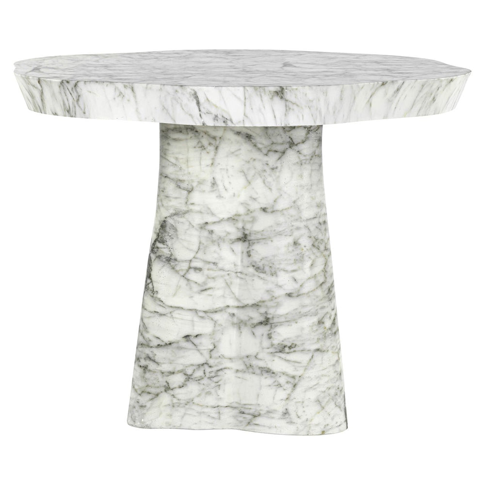 Outdoor Dining Table Rockyard White Marble Look 100Ø - XShowhome Limited - Richmond