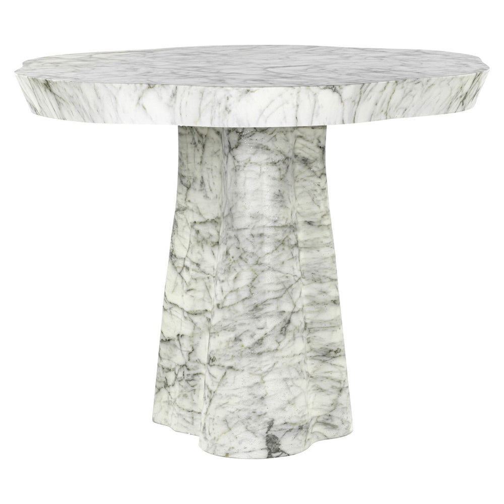 Outdoor Dining Table Rockyard White Marble Look 100Ø - XShowhome Limited - Richmond