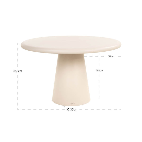 Outdoor dining table Urban Bloom sandstone 130Ø - Canwell Interiors Limited - Richmond