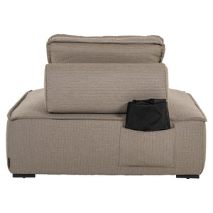 Outdoor lounge chair Jondal taupe - Canwell Interiors Limited - Richmond